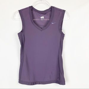 NIKE Purple sleeveless Workout dei fit top XS